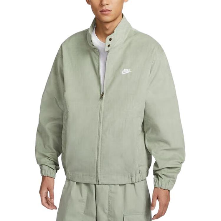 Nike Sportswear Club Corduroy Harrington Jacket Asia Sizing 'Jade Horizon' Men's FZ0632-370