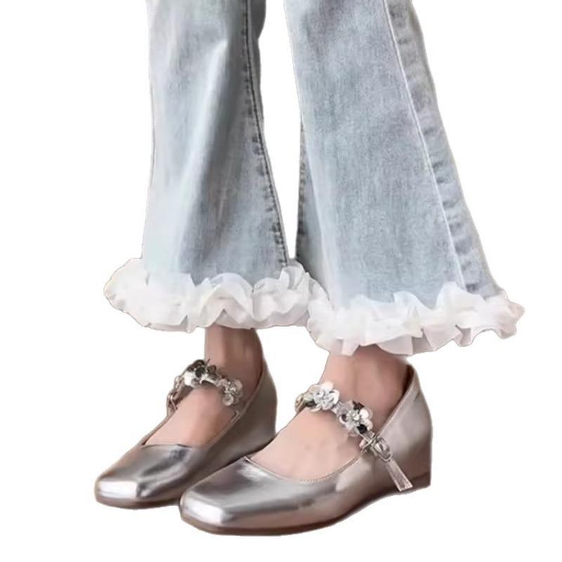 Insole Height-increasing Shallow Opening Ballet Single Shoes Versatile Shoes