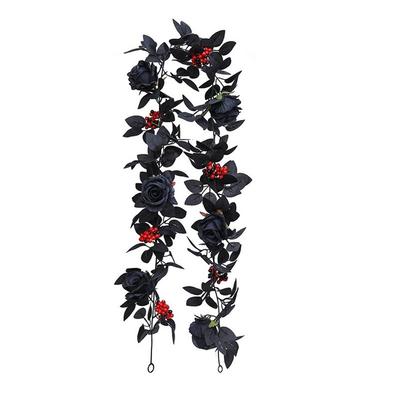 Artificial Flowers Fake Roses Halloween Garland Sturdy And Resistant