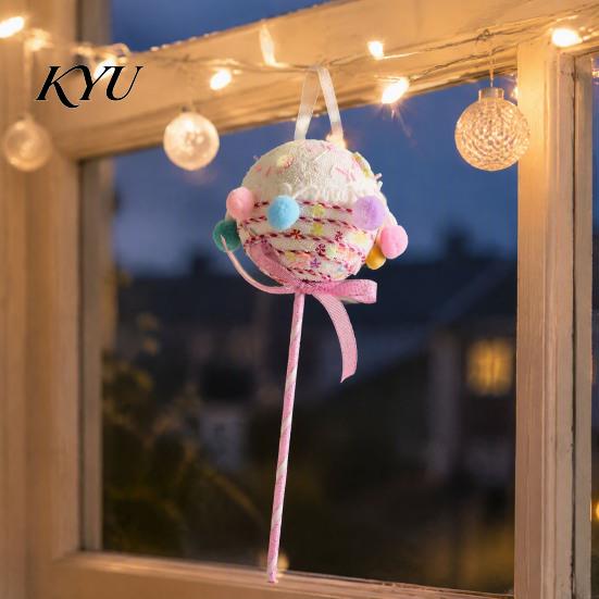 Stocking Stuffer Holiday Gifts Christmas Foam Ornament, Large Candy Cane Lollipop Gingerbread Gift Box Tree Hanging Ornaments Decoration for
