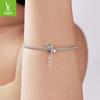 Chain Cross Diy Beaded Accessories Thanksgiving Gift S925 Sterling Silver String Decoration