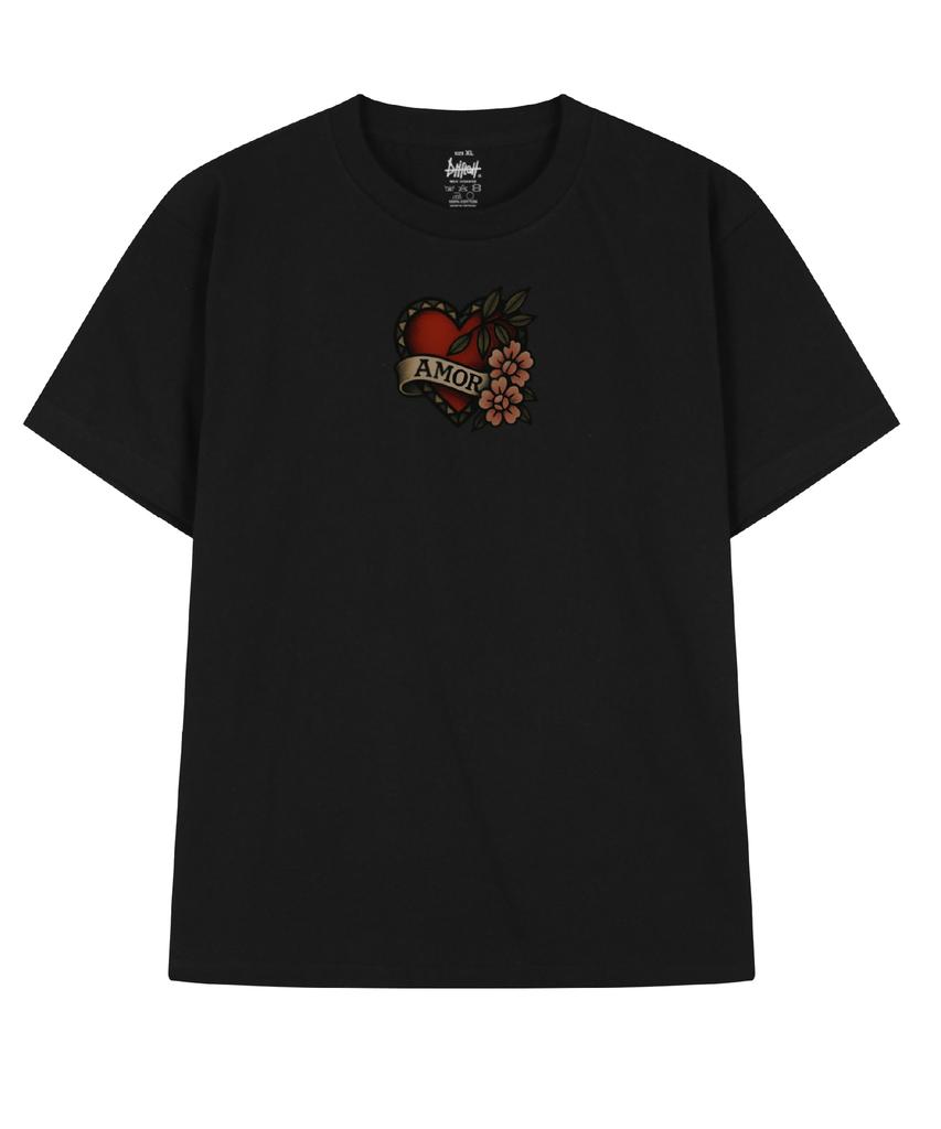 DRIFTOUT Amor & Thorns Heart Short Sleeve T-Shirt (3 Colors)