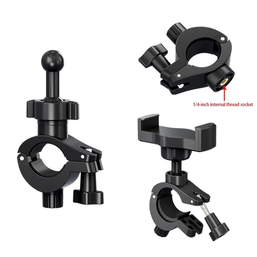 Round Pipe Clamp Phone Holder 360 Rotating Handlebar Mount Universal Phone Bracket Live