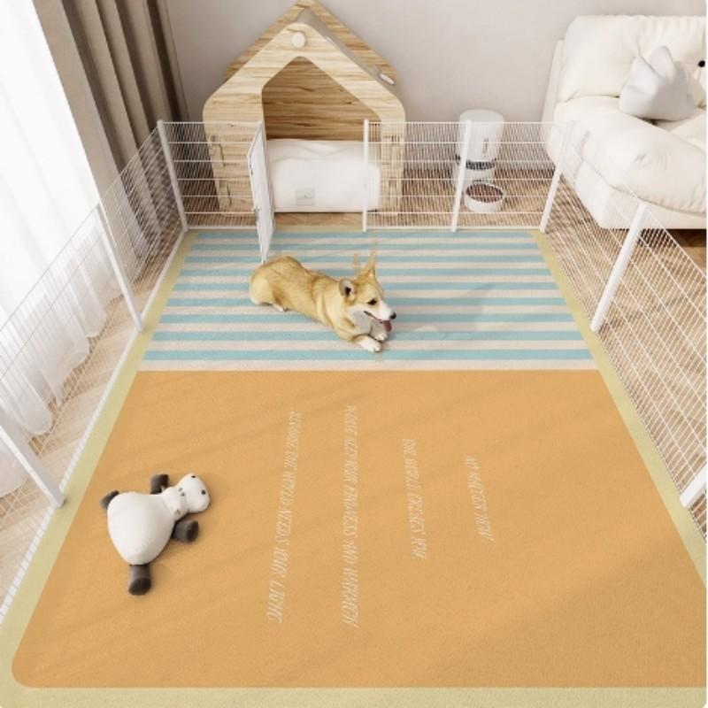 VIKAMA Pet Waterproof Carpet, Cat And Dog Feeding Mat, Home Decoration, Anti-Slip And Splash-Proof Dog Food, Cat Cage Floor Mat