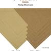 100 Sheets Yellow A4 Kraft Paper Covers: 150g Thick Cardstock, Acid-Free Wood Pulp