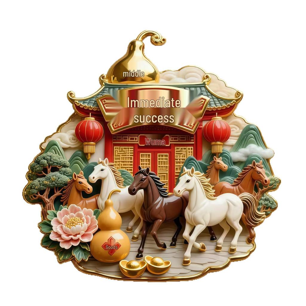 Chinese Zodiac Refrigerator Magnet - Creative Cultural Souvenir In National Chinese Style.