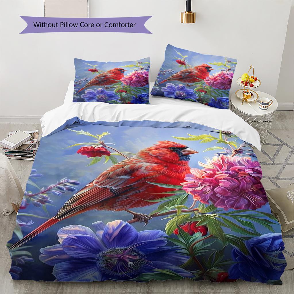Cartoon Pattern Bedding Quilt Set Quilt Cover Pillowcase Home Decoration Birthday Gift (1 * duvet cover + 2 * pillowcase, without core)