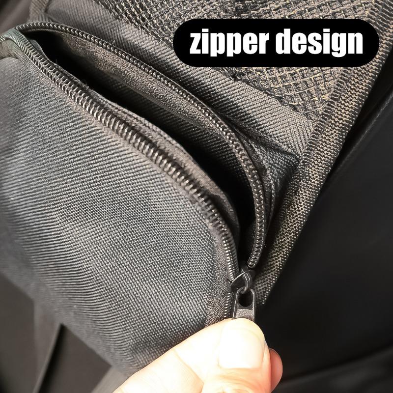 Car Seats Hanging Bag Multifunctional Car Seat Side Oxford Cloth Storage Hanging Bag with Fixed Hooks Universal Car Debris Bag