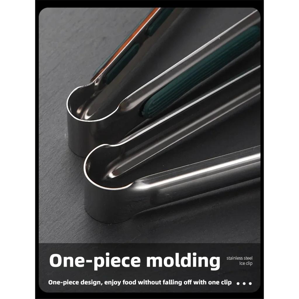 Heavy Duty Non-Slip Stainless Steel Food Tongs for Barbecue Grill Kitchen Accessory Meat Salad Bread Clip Cooking Buffet