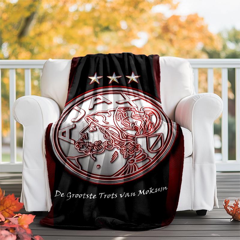 AFC Ajax printed throw blanket—soft,warm;versatile blanket for all seasons—perfect as &air-conditioning throw,nap blanket