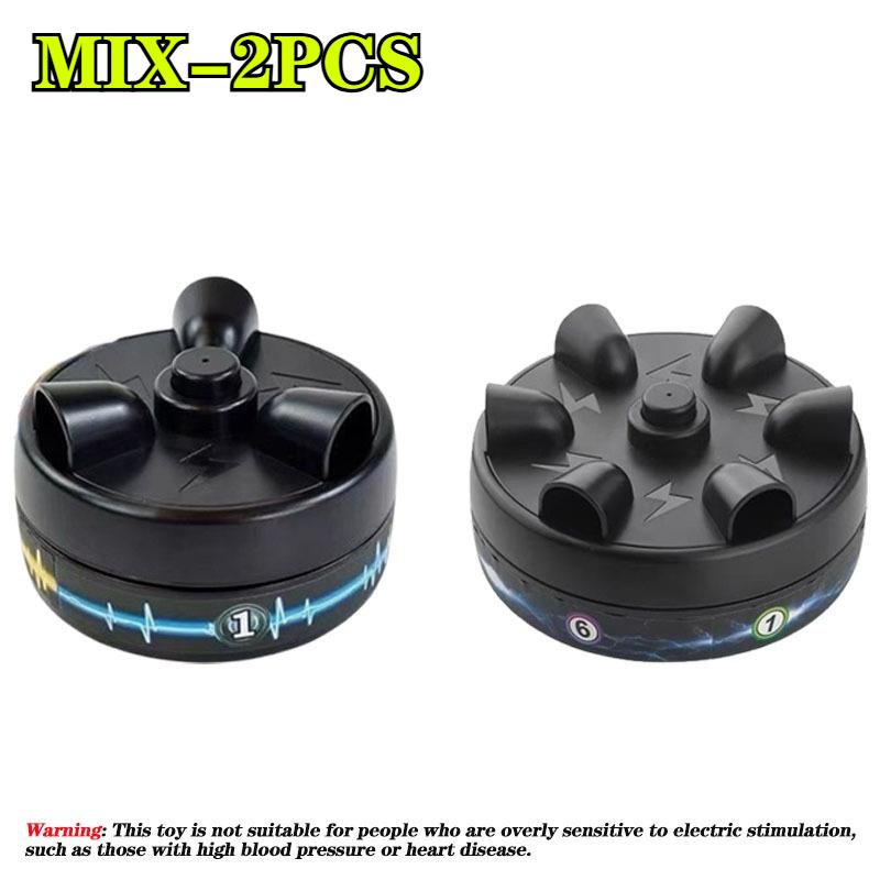 Electric Lie Detector Stress Relief Party Game Finger Toy Truth or Dare Desktop Game Low Voltage Safe TechnologyOne-Button Start