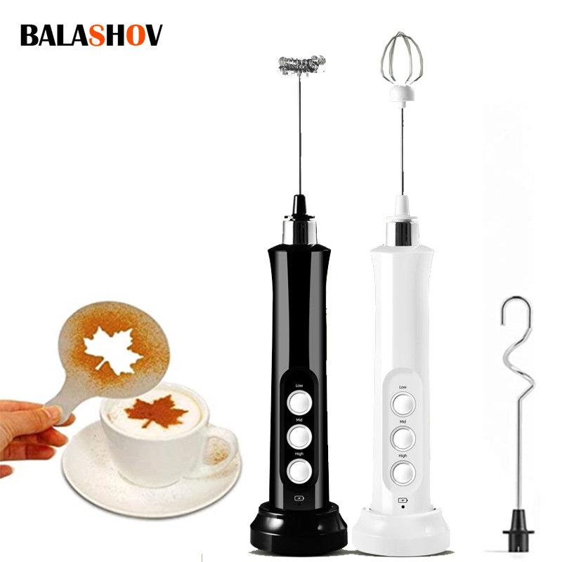 

Электрическое ручное молоко Frs 3 в 1 Stainl СтальНое кофейное молоко Fr E Whisk Миксер для кофе Капучино Пузырьковая maker