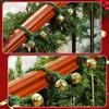 Garland Ties 8 Piece Wreath Hanger With Bells Garland Ties For Stairs For Christmas Tree Lights Bows Stairs Railing Holiday
