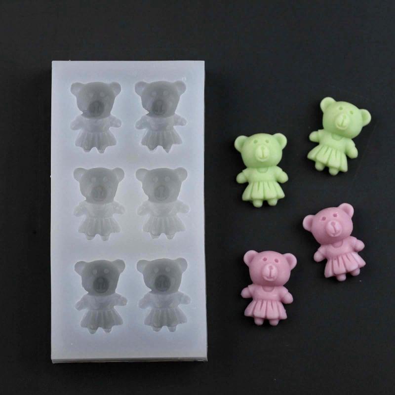 Bear Silicone Mold Fondant Molds For Cookie Decorating Bear Candle Molds For Candle Making Cake Decorating Molds