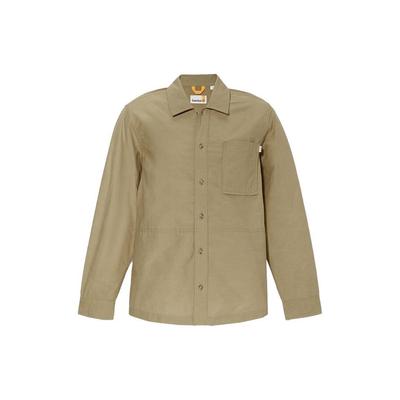 Af Tfo Dwr Utility Overshirt Jednofarebná ležérna košeľa s dlhým rukávom Pánske košele Vojenská zelená A5QRZ-590