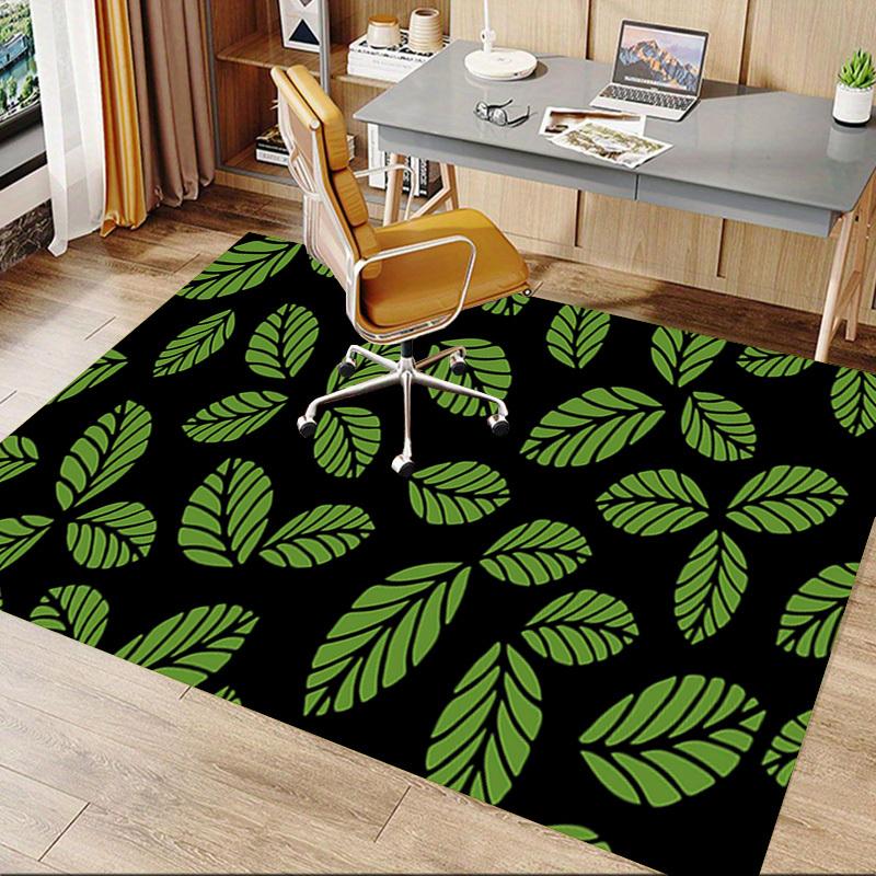 1PC Leaf Pattern Carpet Office Rug Mat Home Decor Area Carpet Festival Gift Office Desk Chair Carpet Longlasting Material