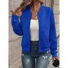 Women's Autumn and Winter New Solid Color Simple and Exquisite Zipper Jacket Baseball Collar Casual Jacket 5XL