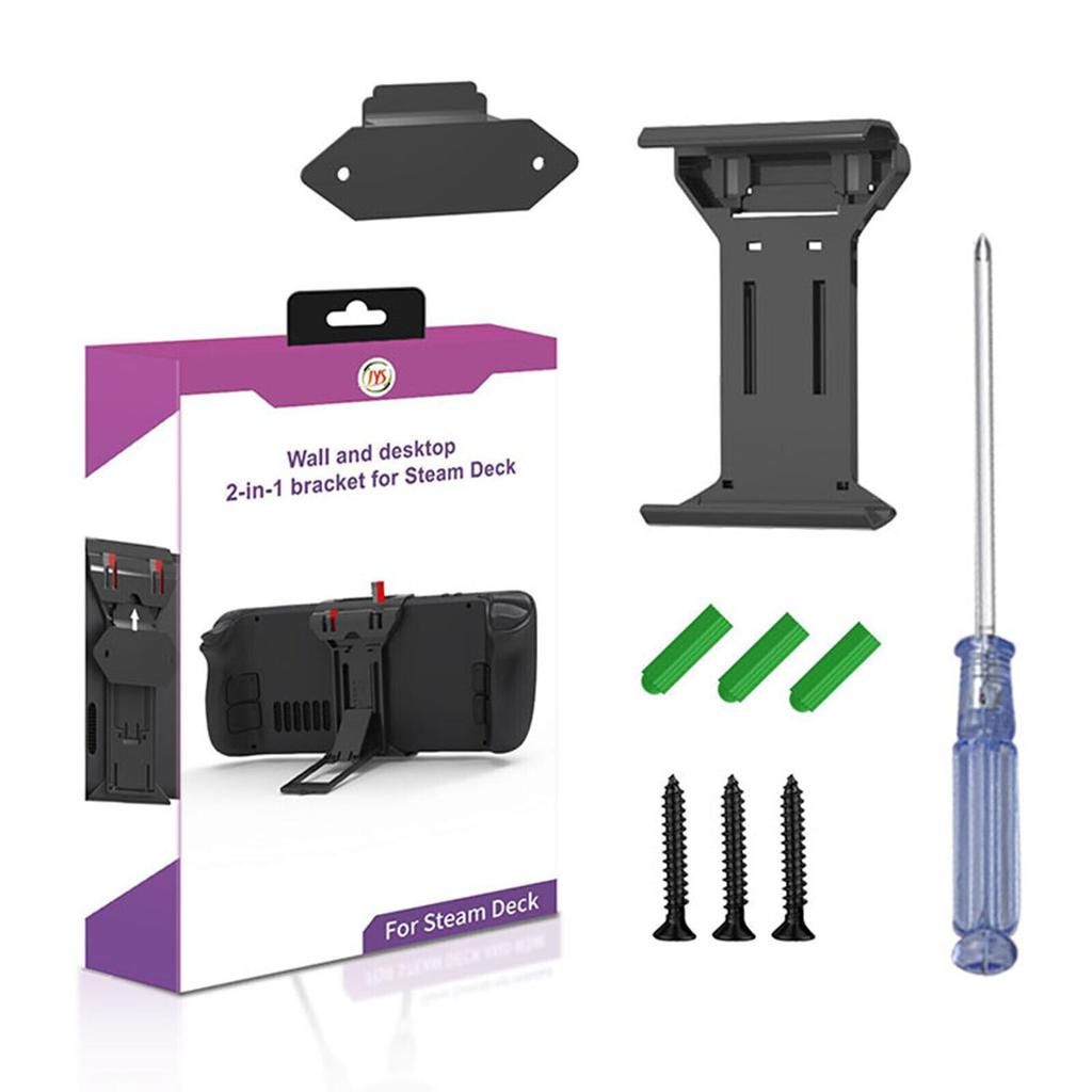 Suport pentru suport de perete pentru punte Steam, depozitare două carduri de memorie TF, accesorii portabile pentru suport pliabil