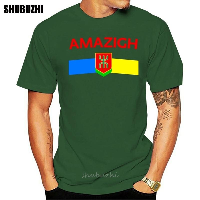Amazigh tričko pánské Designy bavlna SXXXL Jedinečné Mačkavé Vtipné Ležérní letní Formální tričko letní tričko