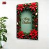 Vintage Christmas Tin Sign 8x12 Inch Holiday Wall Art Rustic Home Decor