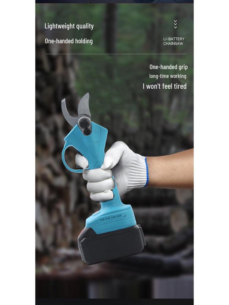 Uppladdningsbara handhållna elektriska beskärningssaxar för trädgårdsodling och landskapsvård