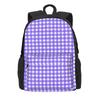 Klassische Vichy-Karos Rucksack Schwarz und Weiß Elegante Rucksäcke Junge Mädchen Radfahren Aufdruck High School Taschen Hohe Qualität Rucksack