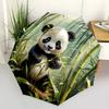 1pc Panda Forest Auto-Fold Umbrella with One-Touch Open/Close - 8 Reinforced Ribs for Windproof Stability,  yy251118126