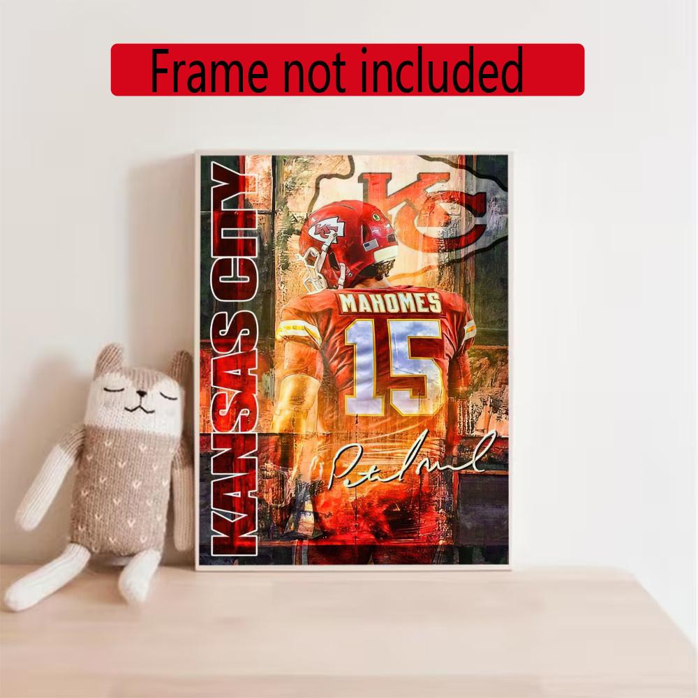 Patrick Mahomes 5D Diy Diamond Paintings Mosaic Wall Round Diamond Art Painting Kits Embroidery Crystal Accessories Frameless