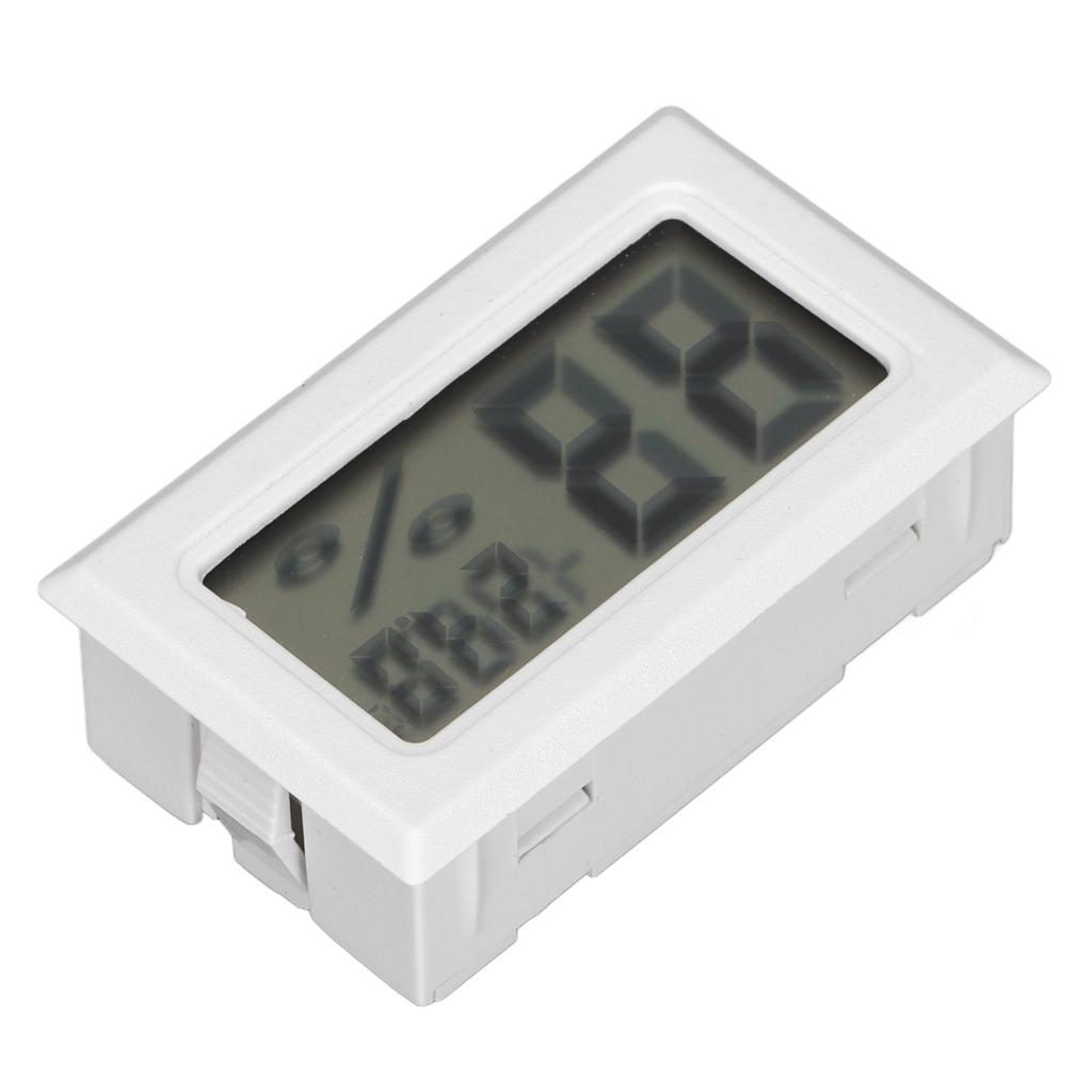 Mini Digital Hygro Thermometer White Portable Electronic Hygrometer for Home Wine Cellars