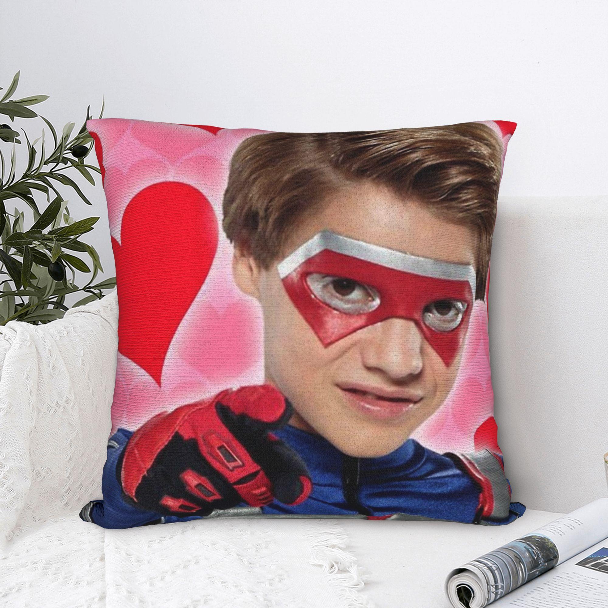 Tonnika Chen Unisex Henry Danger Pillowcase Double-Sided Printing Fabric Cushion Cover Decoration Pillow Case Cover Seater Square 45X45cm