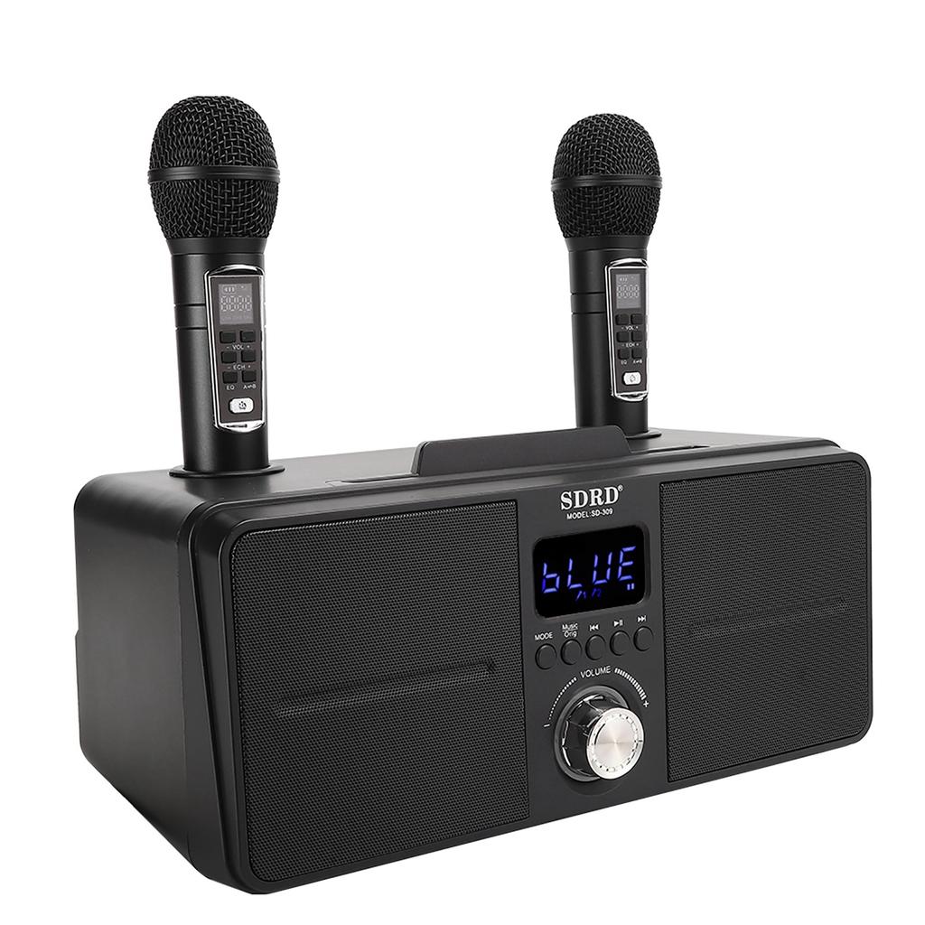 Family KTV High Quality Sound Kit Integrated Wireless Microphone Live Card Karaoke Speaker