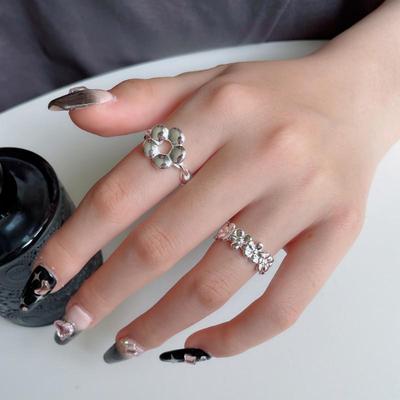 Versatile Open Adjustable Small Flower Ring - Trendy Fashionable Style for Women