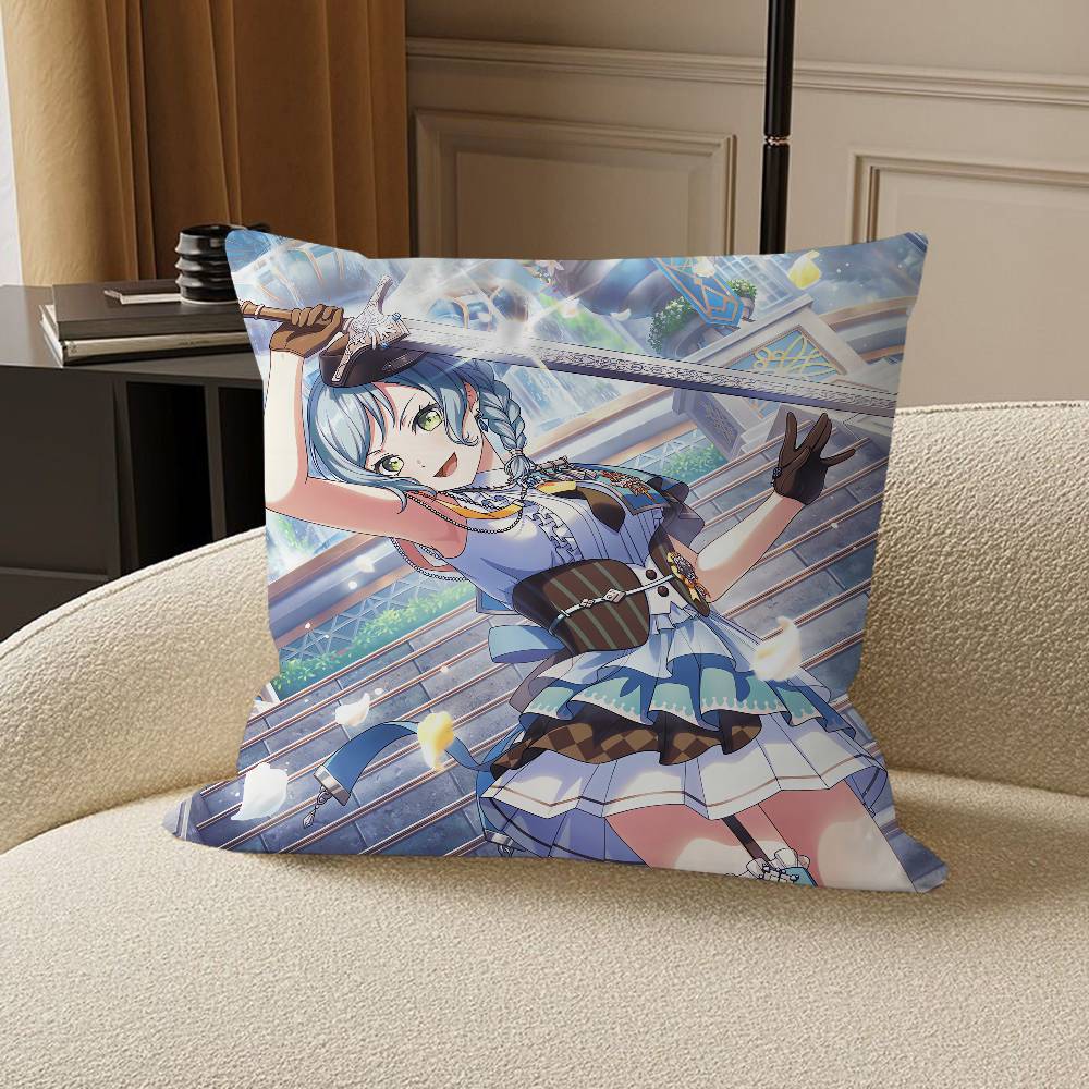 BanG Dream-Hikawa Hina Pillow Anime Pillow Sofa Bed Head Pillow Cover Cushion Cover 45x45 Cm Fashion