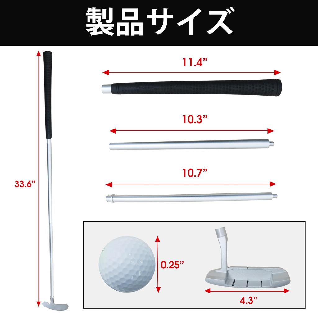Golf Double-Sided Putting Set, Love Putter, Right-Handed, Unisex, 33 inches