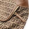 Used FENDI Zucchino Tote Bag Canvas Leather Beige Brown Used Women