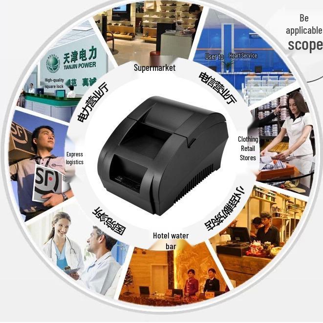 58mm USB Thermal Receipt Printer for Zijiang POS-5890K Cash Register