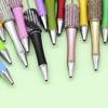 Rhinestone Bead Ballpoint Pens Retractable Ballpoint Pen Write Smoothly Novelty Writing Pen for Student Kid Game Reward