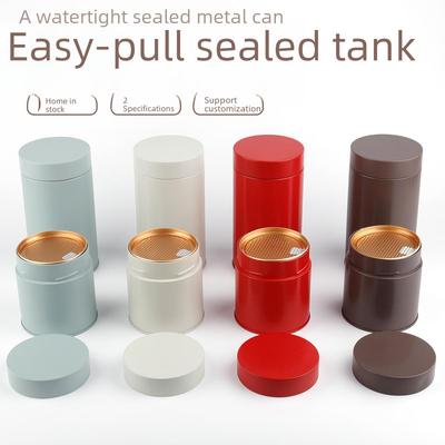 Sealed Empty Metal Tin Cans for Black and Green Tea Packaging
