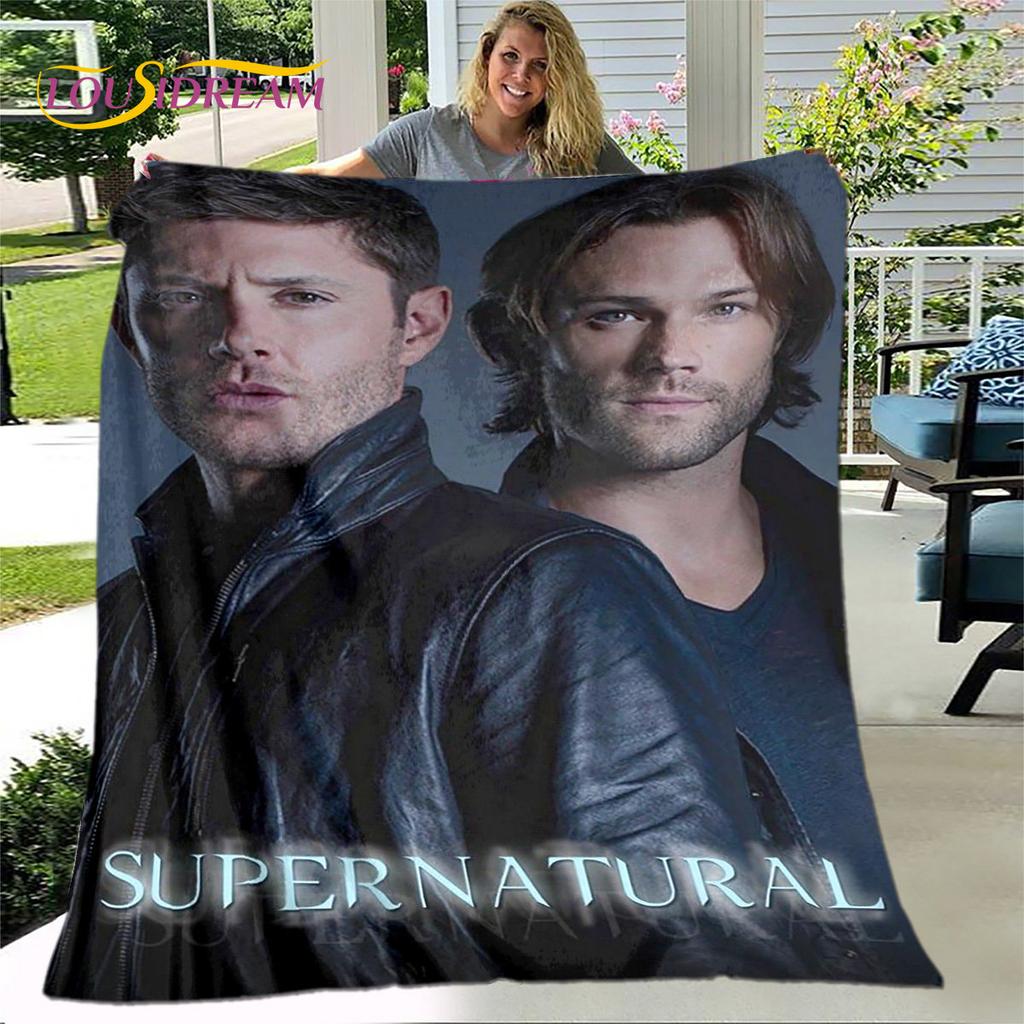 Supernatural Blanket,Flannel Blanket Throw Blanket,Warm Blanket for Home Living Room Bedroom Beds Sofa Office Outdoor Picnic