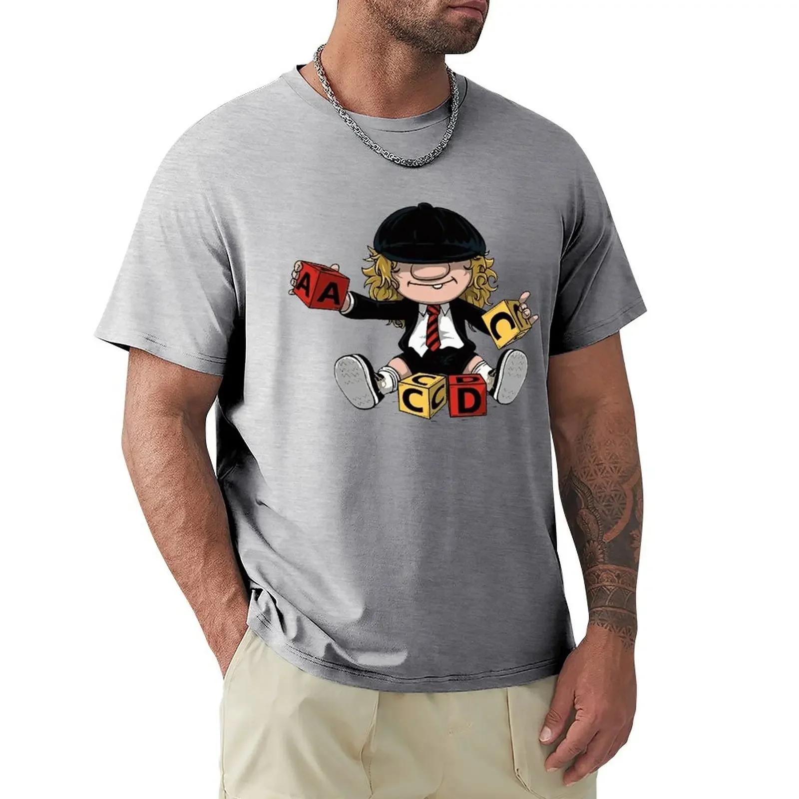 

AC_DC Энгс Янг Хард-рок Музыкальная группа Фан Мужские Футболки Мультяшные Графические Футболки Крутая Одежда с Коротким Рукавом Уличная Одежда Футболки#Цвет(1) XXXXXL