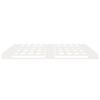 Vidaxl Bed Frame Without Mattress, White, 180X200 Cm, Solid Pine Wood