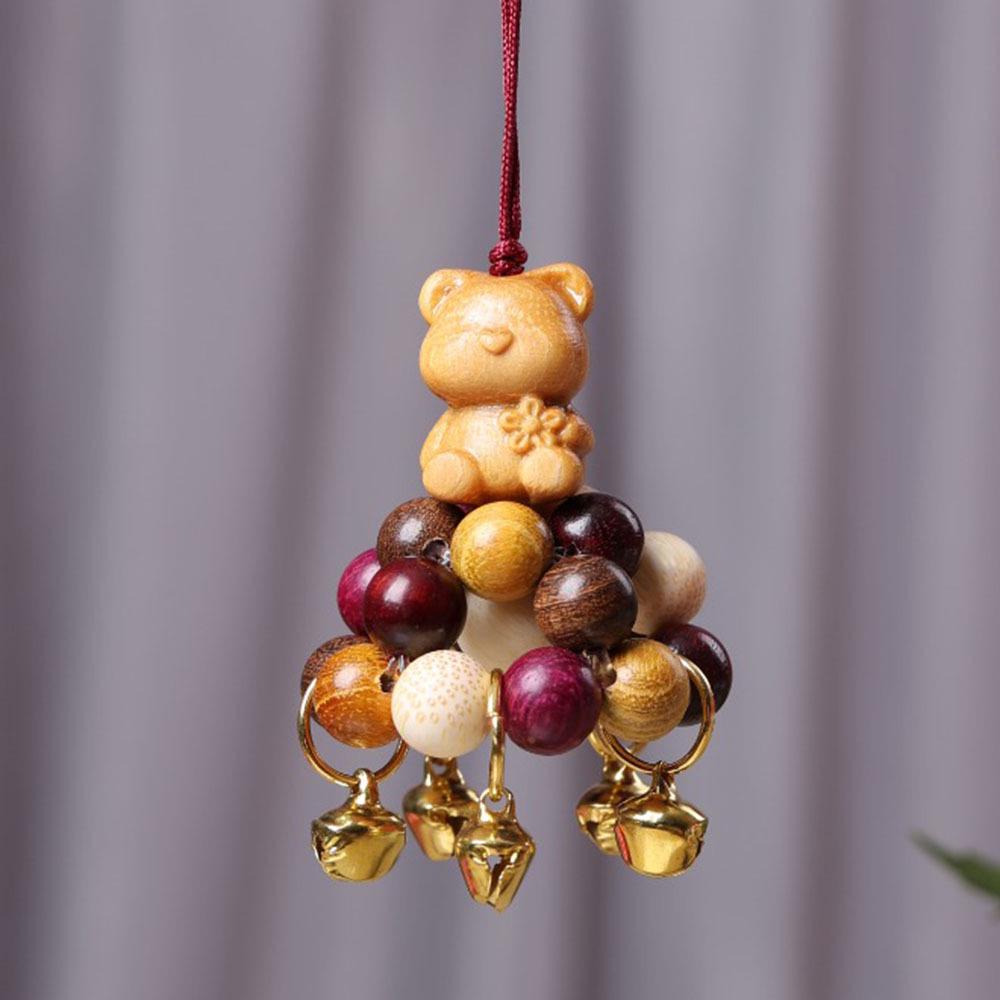 Creative DIY Panda & Deer Crayon Shin-chan Wind Chime Maple Leaf Chestnut Duo Phone Charm Pendant Approximately 8cm