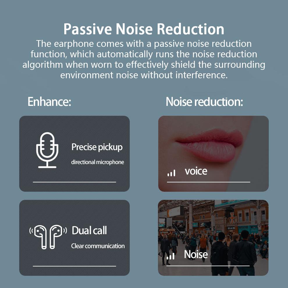 Baseus W09 TWS wireless earbuds with a microphone and a charging case