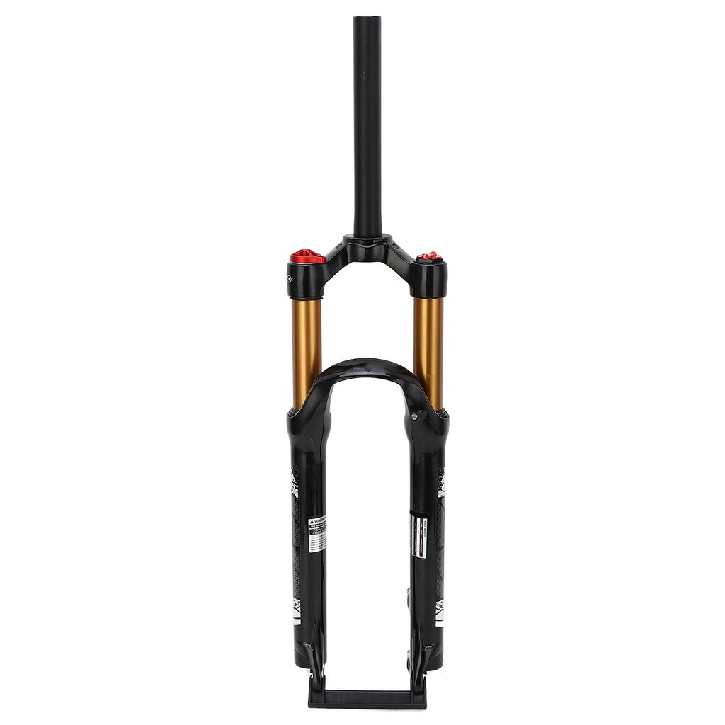 Mountain Bike Front Fork 120mm Stroke Mg Aluminum Alloy Bicycle Suspension Air Fork Straight Steerer Manual Lockout 26inch