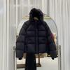 Winter new candy color puff hooded down jacket women's short thickened warm bread jacket household jacket tide