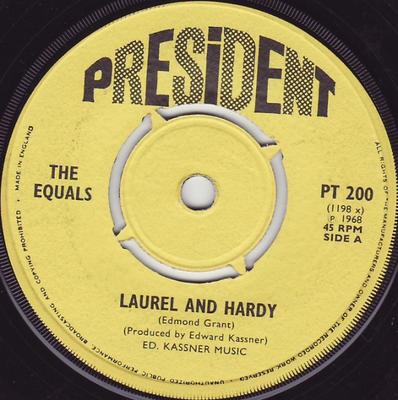 7-Zoll Schallplatte EQUALS - Laurel And Hardy PT200 President Recor 1968 UK Rock Gebraucht