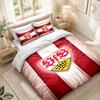 Ensemble de literie 1 housse de couette 2 taies d'oreiller Imprimé VfB Stuttgart Décoration de chambre à coucher Maison