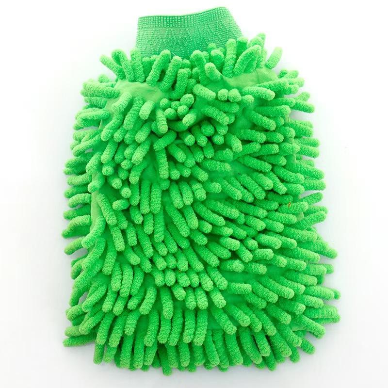 Microfiber Car Wash Mitt - Lint-Free, Highly Absorbent, and Non-Abrasive Glove In Multiple Colors
