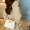 Diamond-shaped Chain Embroidered Thread Hand-held Small Square Bag, Niche Shell Bag, Women's Single-shoulder Crossbody Bag