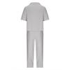 European & American Plus Size Women's Casual Summer Two-Piece Set with Short Sleeve Round Neck